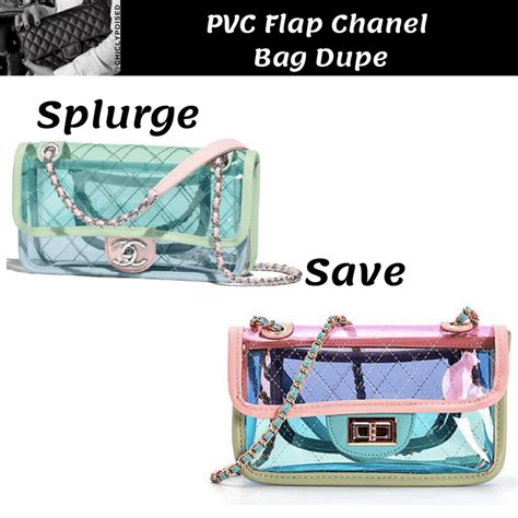 chanel pvc flap bag dupe